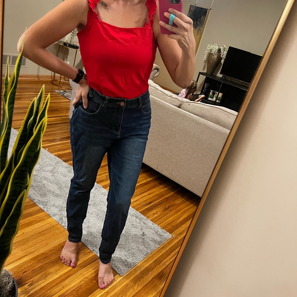 Kaileigh Red Sleeveless Bodysuit